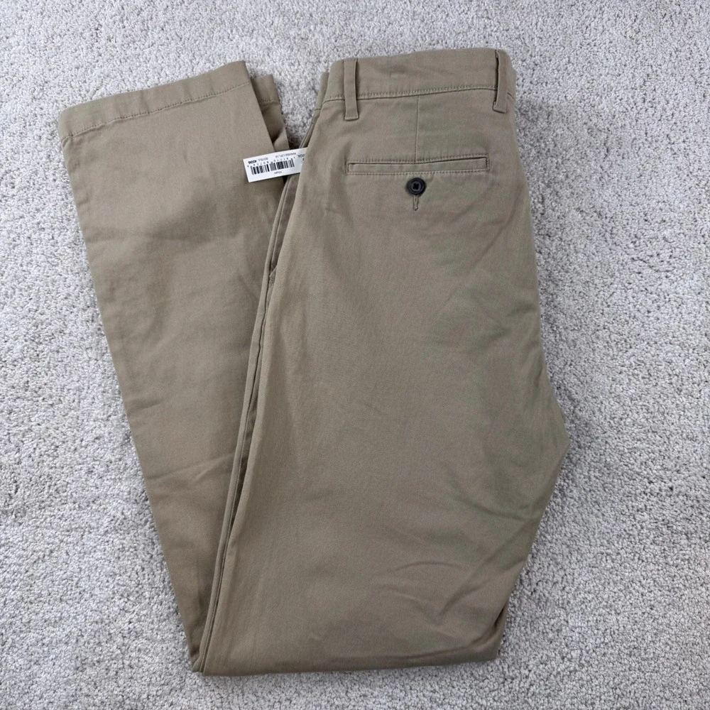 Amazon Essentials Mens Slim Fit Khaki Chinos Pants 33x34 NEW‎